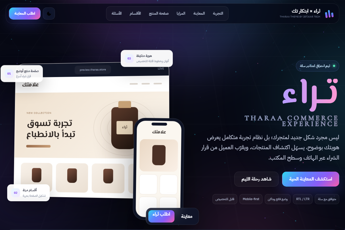 ثيم ثراء لمتاجر سلة
